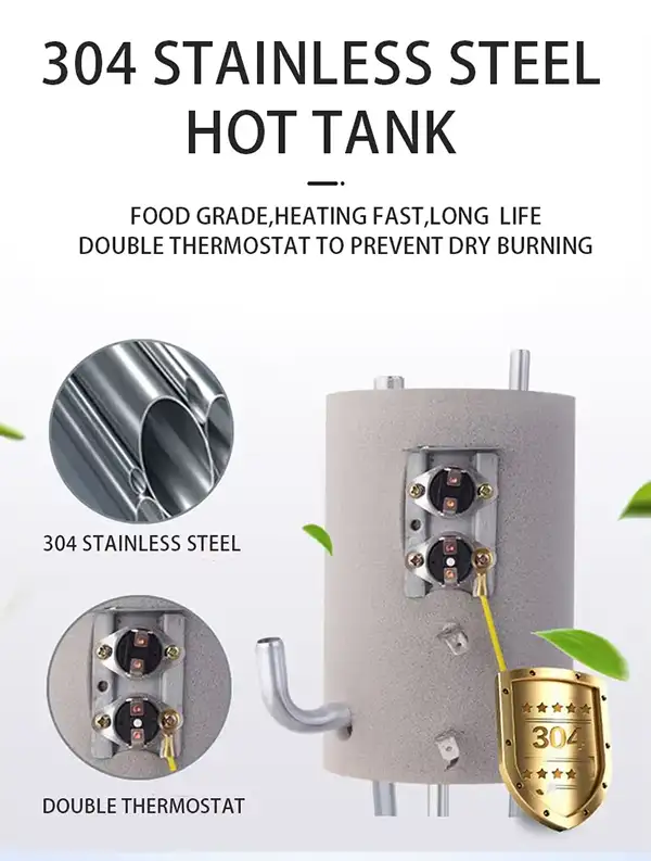 Glass Display Panel Desktop Water Dispenser